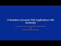 Orientation Zoom Session by Paresh Rathod - Dynamic Web Applications with JavaScript