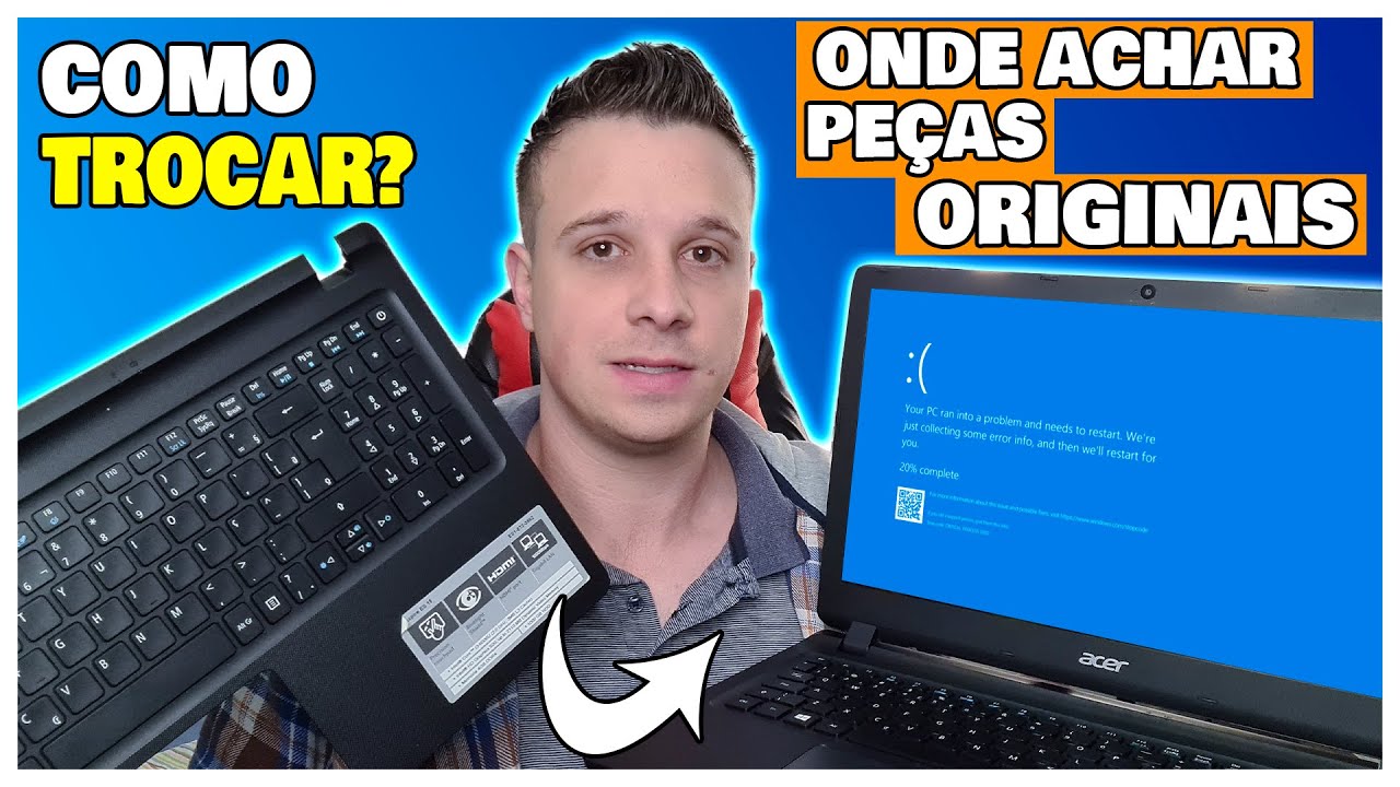 COMO TROCAR O TECLADO DO NOTEBOOK ACER? ONDE ACHAR PEÇAS ORIGINAIS. YouTube