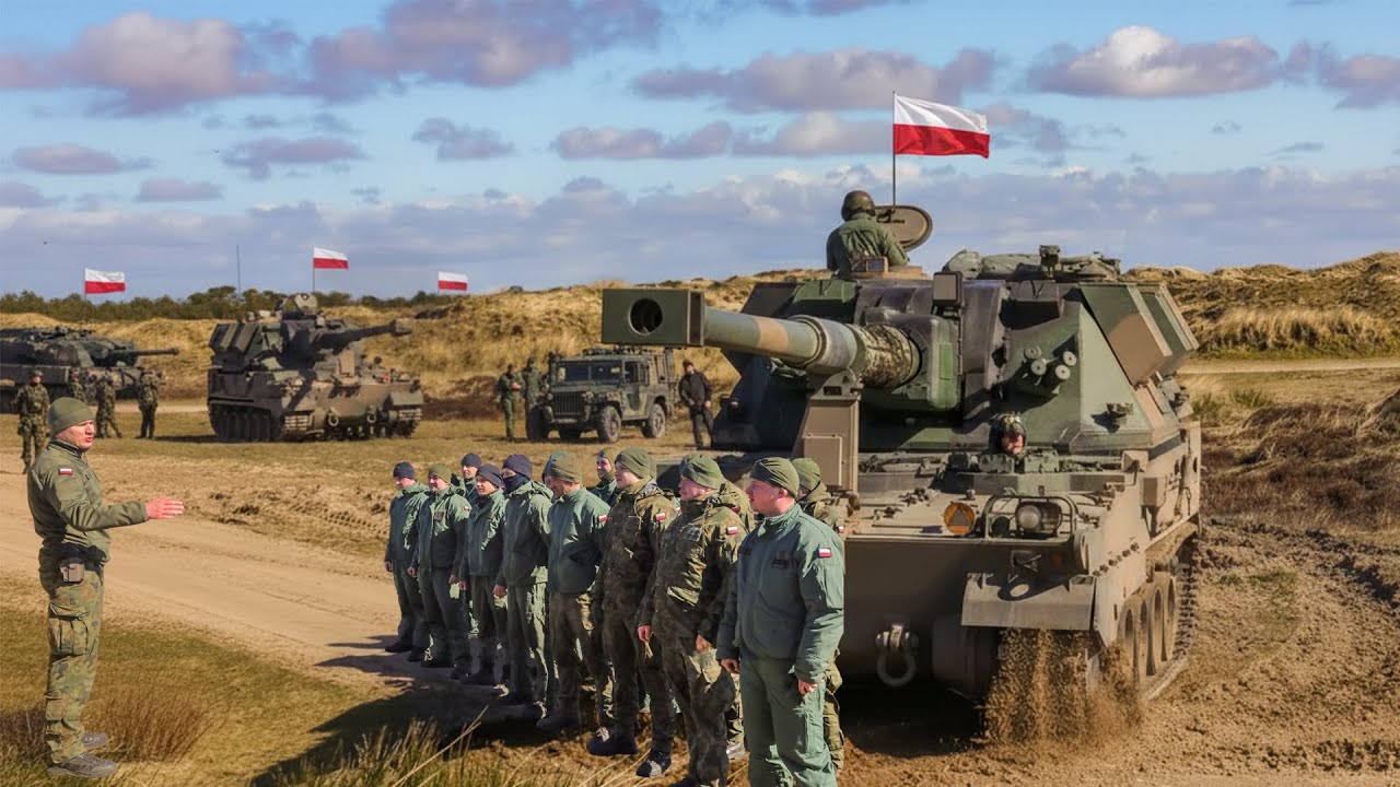 США в шоке! Польские войска продемонстрировали тяжелую артиллерию на учениях НАТО.