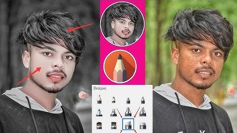 Hair Style Face Smooth + CB Background Photo Editing | face smooth skin editing | sketchbook editing