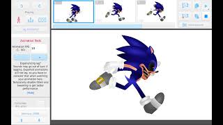 My new sonic.exe running animation on sticknodes