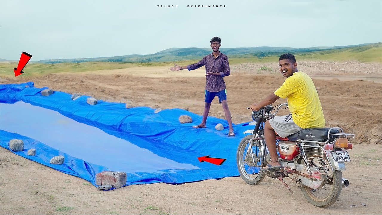 Riding Our Super Bike Underwater - Gone Wrong 🏍️🌊 నీళ్ళలో బైక్ నడుస్తుందా...? 🔥🔥 Telugu Experiments