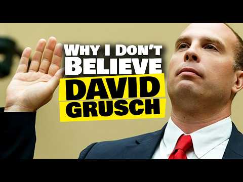 Why I Don't Believe David Grusch's Testimony! Did he really see Evidence of UFO's and Aliens?