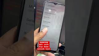 Samsung A03 core FRP done with unlock tool#cmphonetech #smartphone #smartphone #youtuber #instamobil