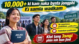 10,000  ki kam naka bynta ki samla khasi jaintia tang lai sngi phin ioh por 