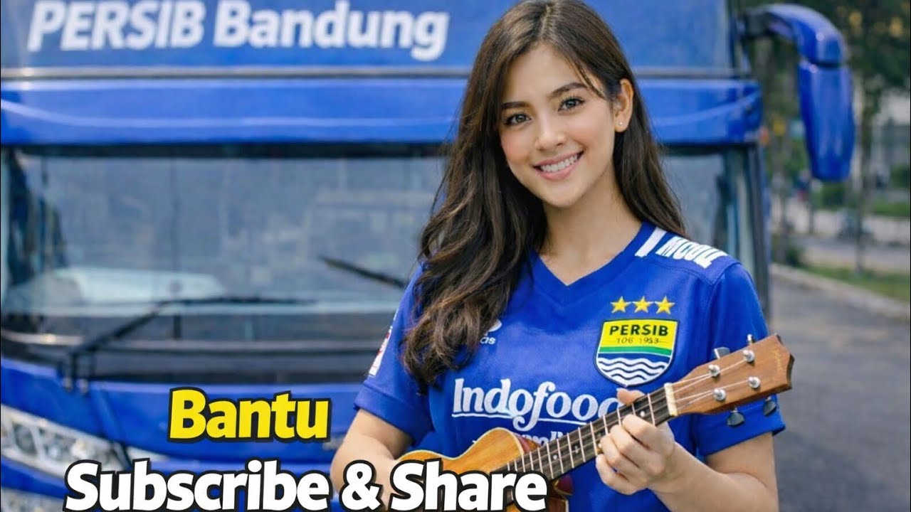 Cewe Cantik Sekali Cinta Persib Bandung! Bernyanyi Suara Merdu Sekali
