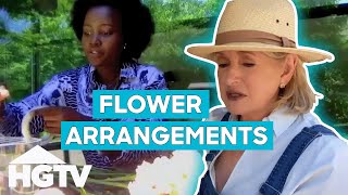Martha Stewart Helps Black Panther Star Lupita Nyong'o With Flower Arrangements | Martha Knows Best
