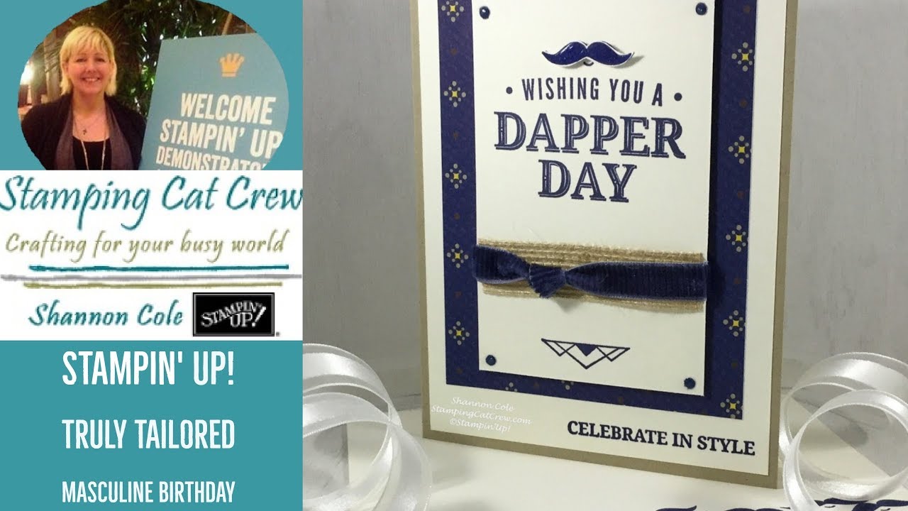 Truly Tailored Masculine Birthday Card