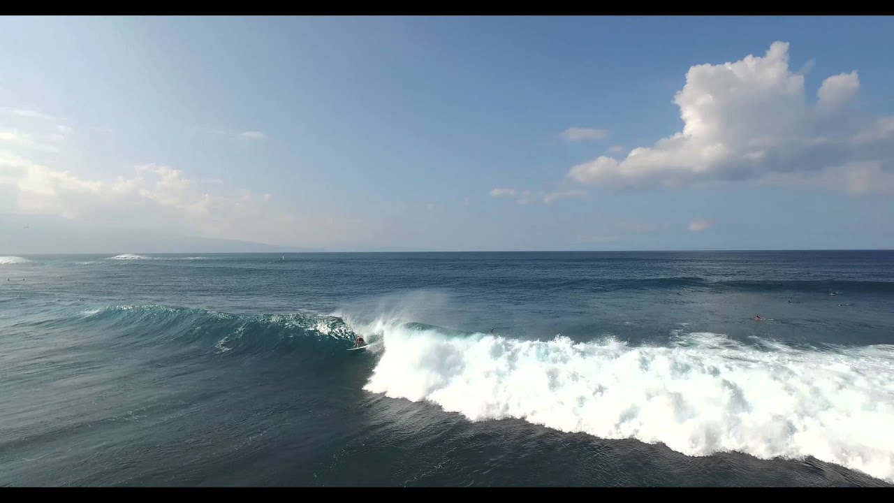 Ho'okipa Surfing Kona Winds January 9th 2016 Drone Footage YouTube
