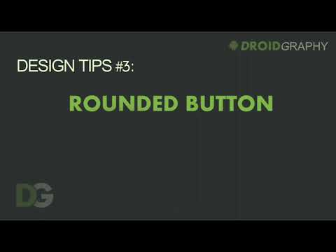 Rounded Button in Android Layout - DroidGraphy Design Tips #3
