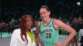 WNBA Liberty WINS! 8/5/26 FINAL 30th season game vs Storm, Breanna Stewart post game interview