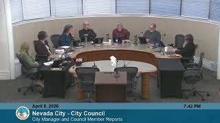 Nevada City - City Council Meeting April 8, 2026