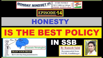 Mantra of Honesty through a Story I Ep- 14 of Monday Mindset मंत्र I #ssbstrokes