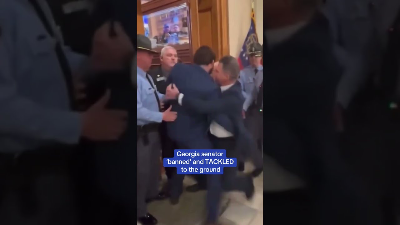 Georgia Senator Banned And TACKLED To The Ground