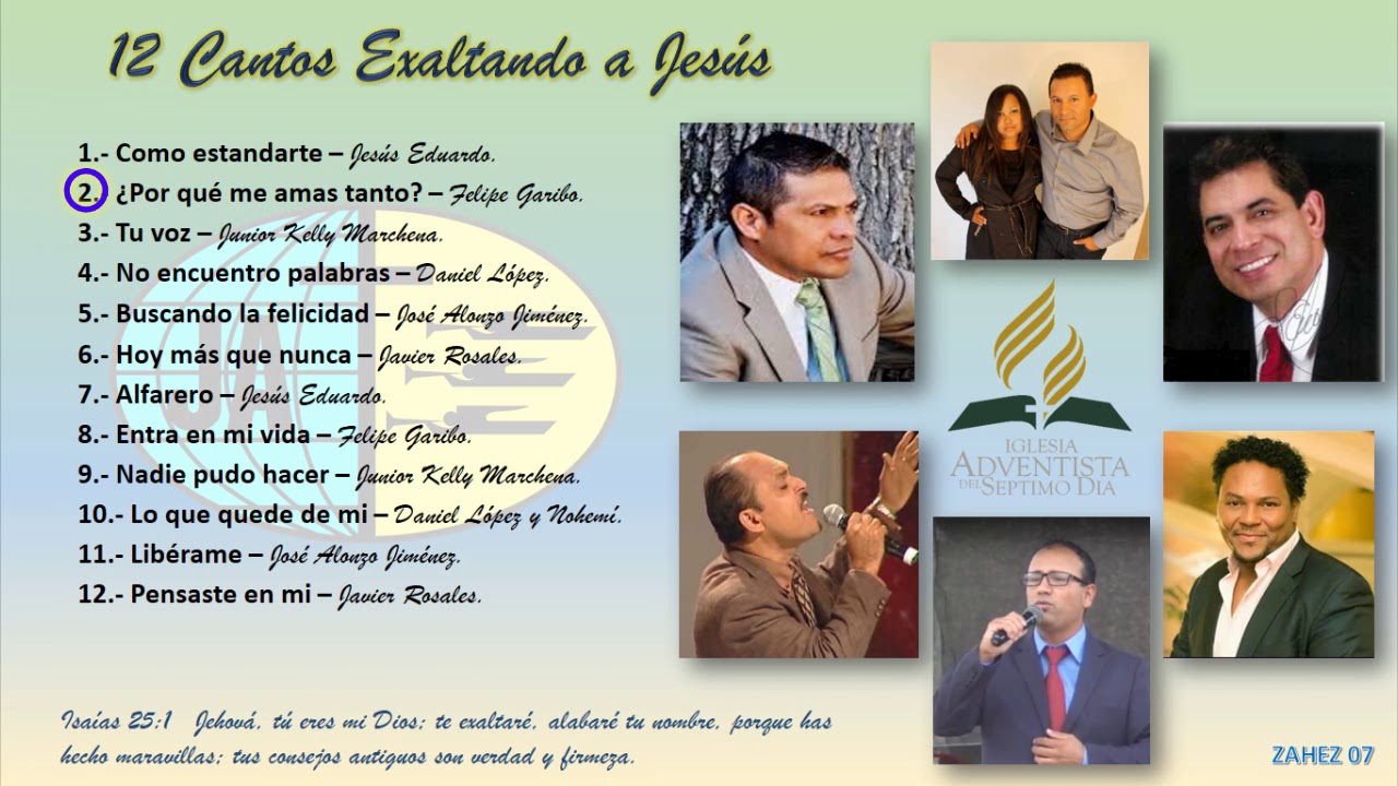 Assista a Música Adventista 12 cantos exaltando a JESUS no YouTube Assista a Música Adventista 12 cantos exaltando a JESUS no YouTube
