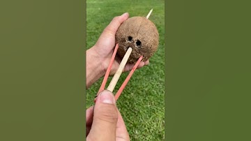 Coconut SLINGBOW and Arrow DIY #handmade #craft #diy