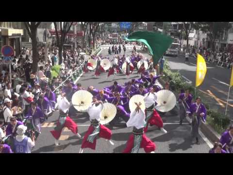 大阪大学お祭りダンスサークル祭楽人　どまつり2016（1日目大津通りパレード・1回目）
