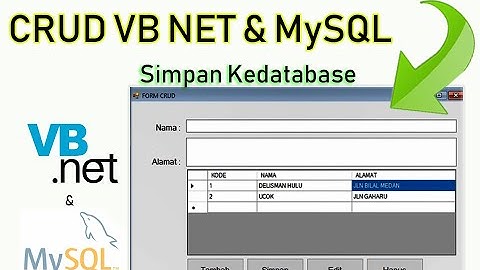 Cara Buat CRUD di VB Net dan Database MySQL (Desain dan Koneksi) Part 1