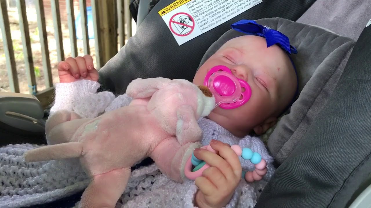 baby doll cooking Outdoors enjoying the sunshine 🌞 with Realborn (Kimberly) Addison Liliana ❤️