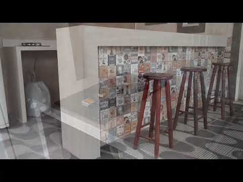 Pia de cozinha e balcão em porcelanato