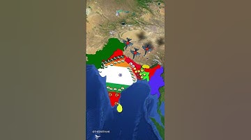 What If India Fights EVERY Country  😡  #IndiaVschina #AnimatedTimelapse #Geopolitics