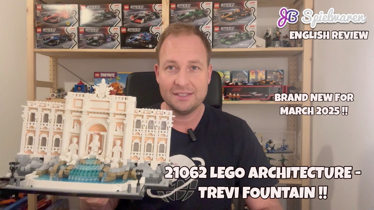 New for March 2025! LEGO Architecture Trevi Fountain! - YouTube