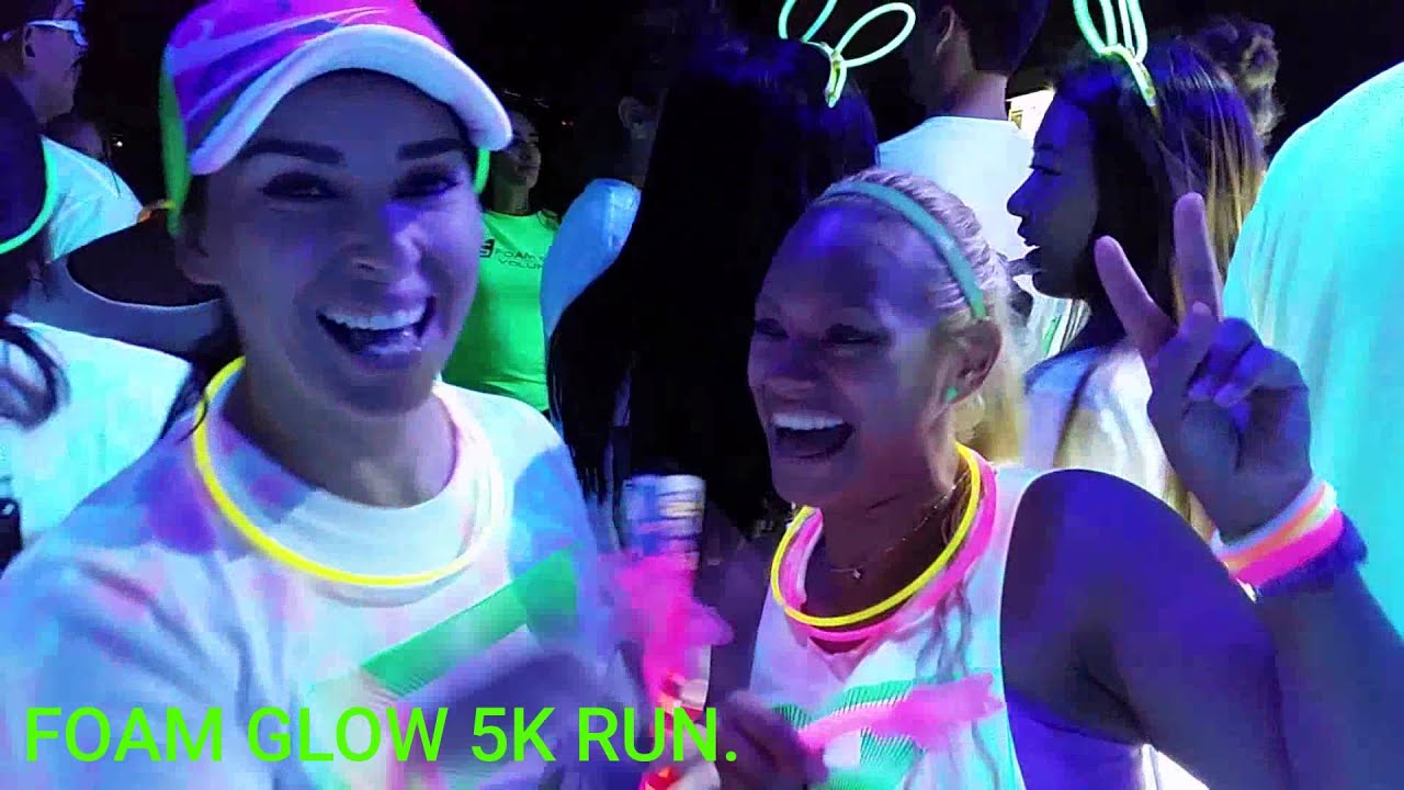 FOAM GLOW 5K RUN 2015. San José California YouTube