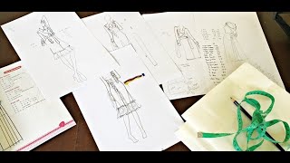 How to drawing proporsi #smk #dasardesain #tatabusana cara mudah membuat proporsi tubuh untuk pemula