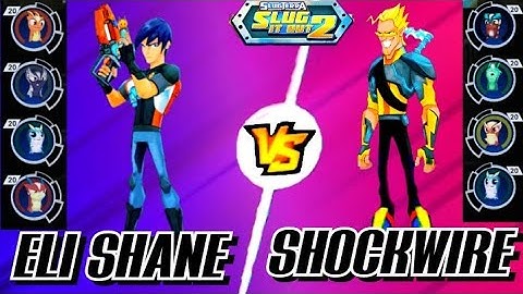 (Slugterra) Eli Stealth vs Shockwire | Multiplayer Mode Gameplay.