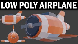 Blender 2.8x Low Poly AirPlane Modeling (EASILY)