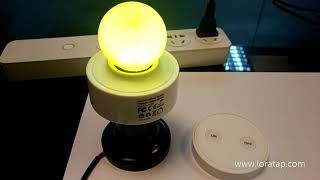 How to pair up and disconnect the LoraTap remote control light socket Profile