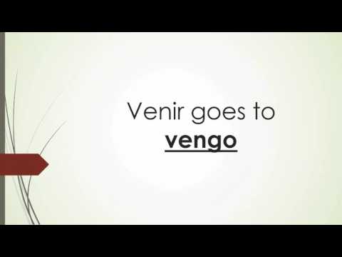 Present Tense - Song for Irregular Yo verbs