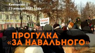 Прогулка за Навального - Кемерово, 23 января