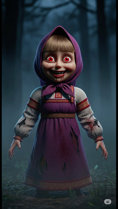 Scary Version Of Masha #shorts #scary #aiart