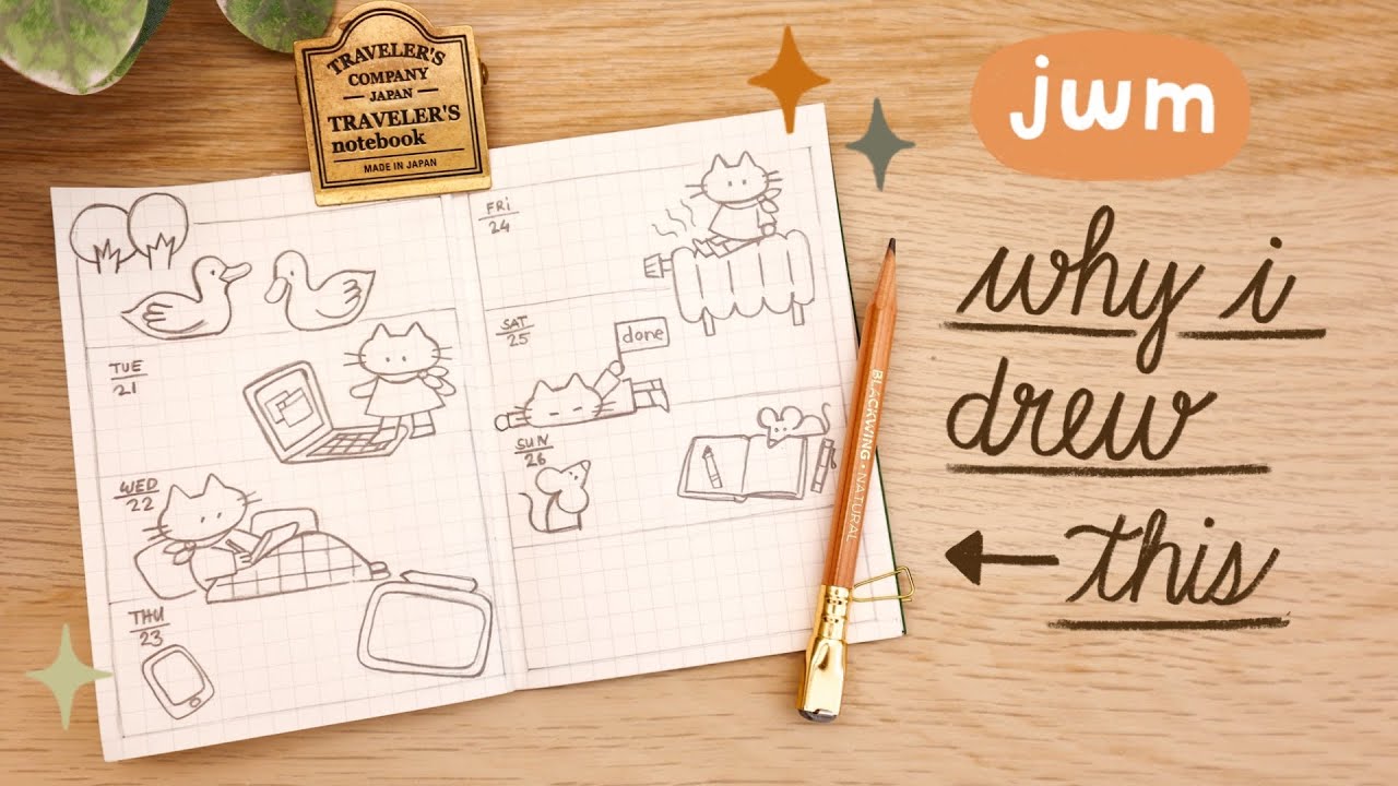 Journal With Me: How I Choose What to Draw | Illustrated Journaling in My Traveler's Notebook