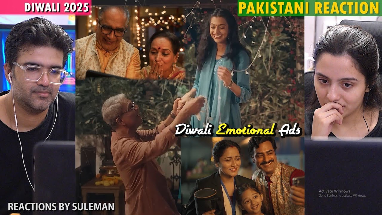 Pakistani Couple Reacts To Diwali Emotional Ads 2025 