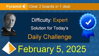 Celebrity Microsoft Solitaire Collection: Pyramid - Expert - February 5, 2025 Profile