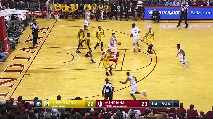 Nick Zeisloft Hits Deep 3-Pointer vs. Maryland