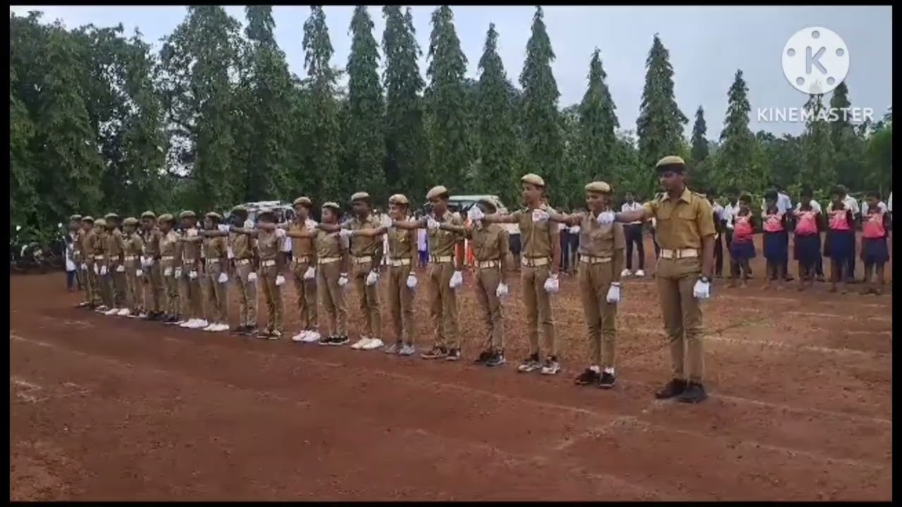 उर्मिला माने विद्यालय आसगे प्रशालेत स्वातंत्र्य दिनानिमित्त केलेले उत्कृष्ट mcc संचलन