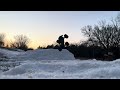 1/10th rc truck snow jump!
