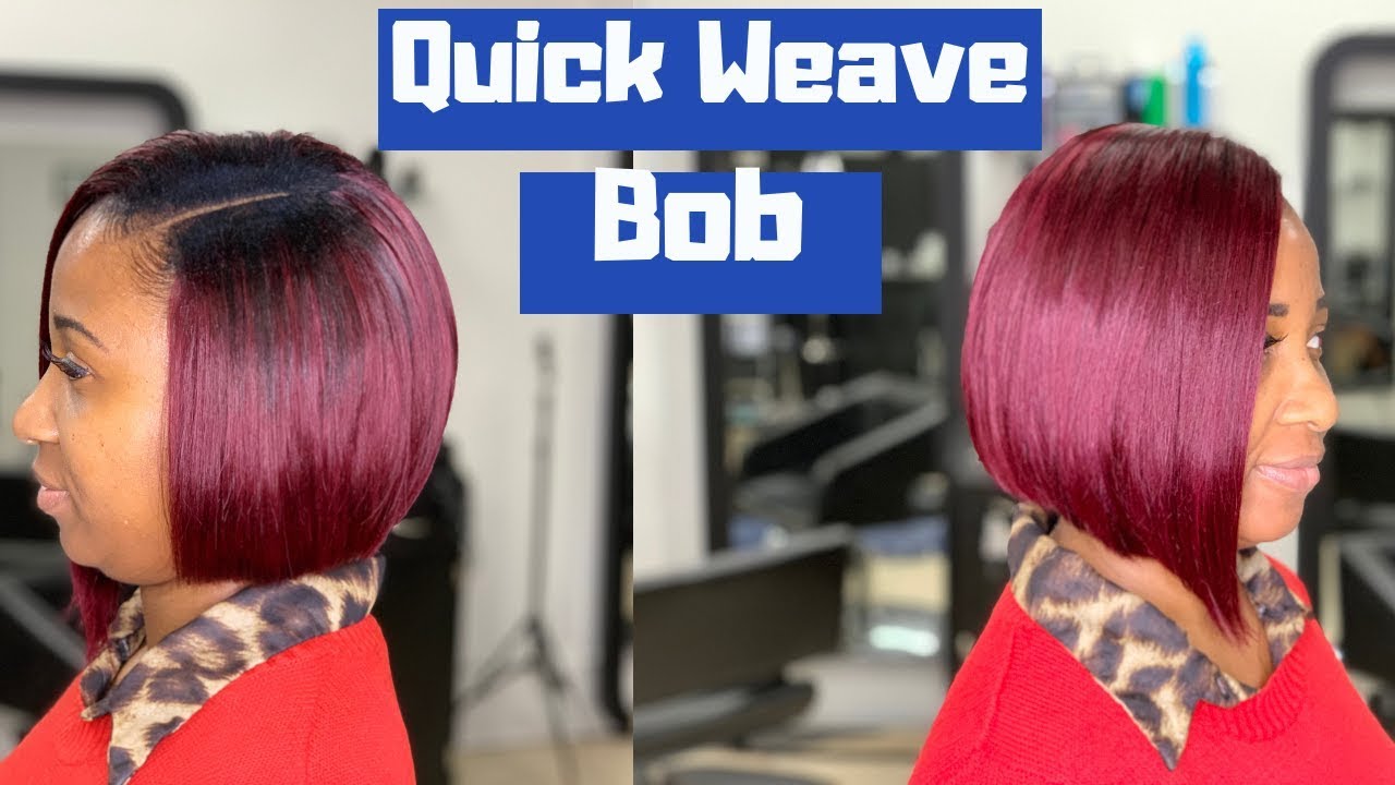 Quickweave Bob with Invisible Part feat. Empire Hair 12inch/1B - YouTube