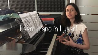 Montgeroult: Learn piano in 1 year, lesson 1, 5 fingers exercises