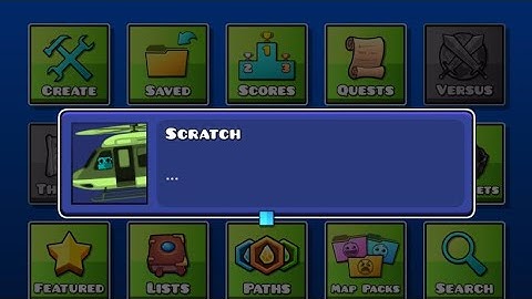 Scratch has a chopper (Geometry Dash)