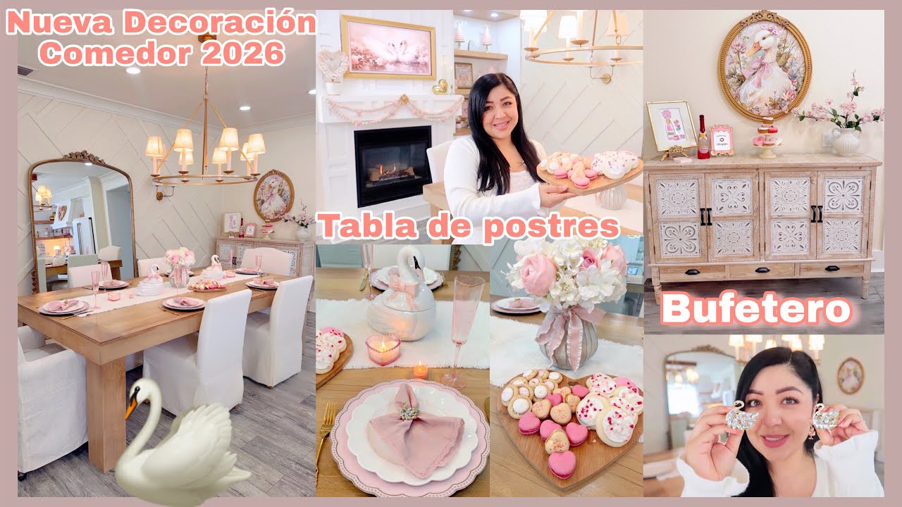 Nueva Decoración De Mi Comedor🦢🎀San Valentín 2026