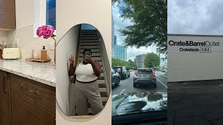 MOVING VLOG 3 — CUSTOM CLOSET CONSULT + CRATE &amp; BARREL OUTLET + MORE UNPACKING + BUYING DECOR &amp; MORE