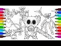 Poppy Playtime Chapter 4 Coloring Book 🎨 | Dark Character Color Reveal (Satisfying &amp; Creepy) #ac1098