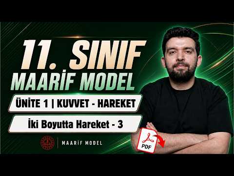 6) İki Boyutta Hareket - 3 | Kuvvet ve Hareket | 11. Sınıf Maarif Fizik Kampı | +PDF