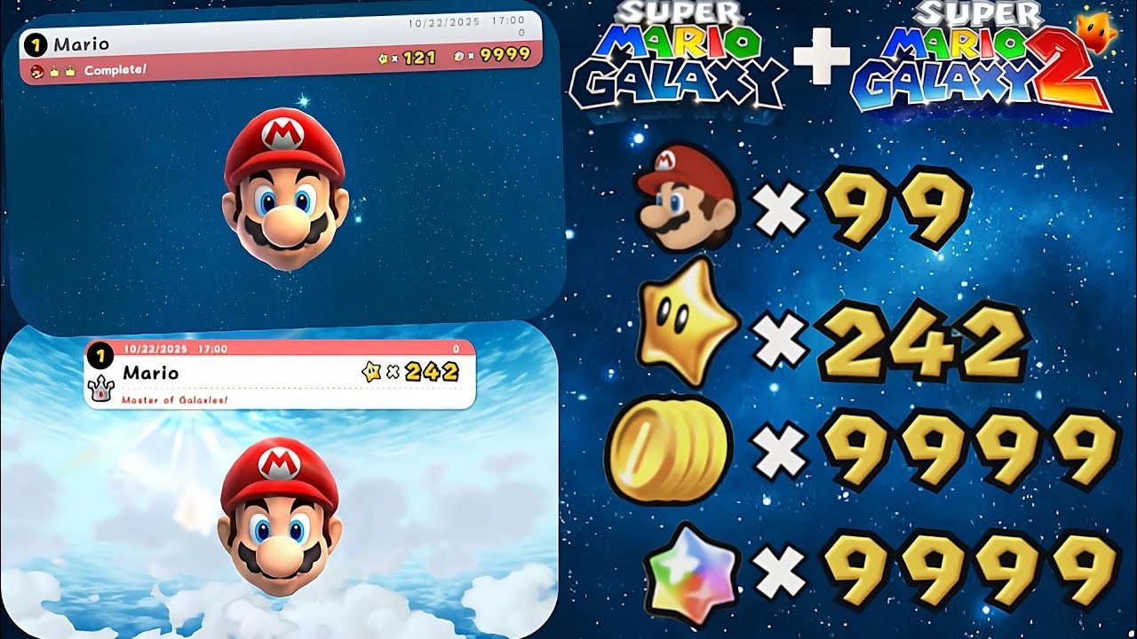 How to Get a PERFECT Save File in Super Mario Galaxy 1 & 2 - YouTube