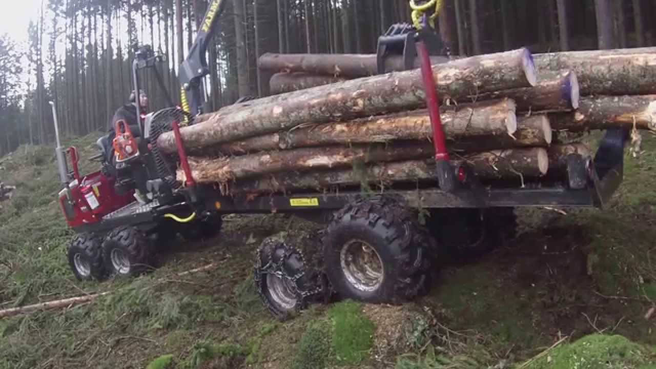 Henrik kör klentimmer i Freabygd med Alstor 821