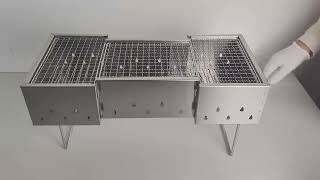 Amazing Foldable Grill Design! 🍞 To BBQ Grill in 30 Seconds!